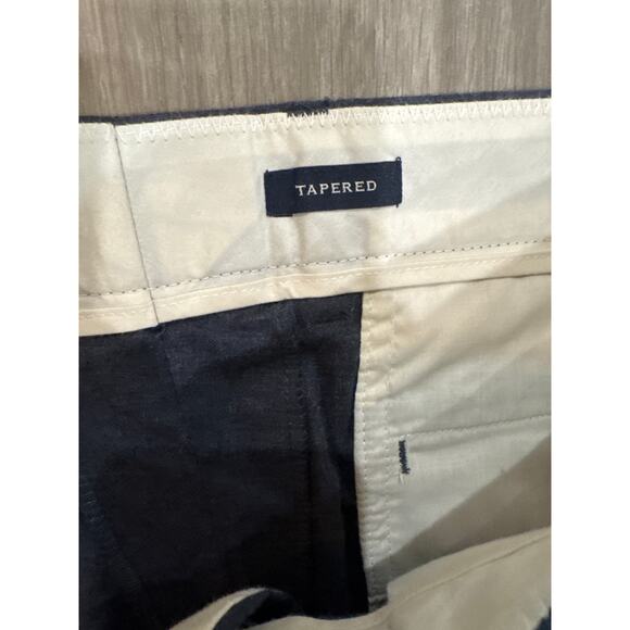 J. Crew Thompson Blue Tapered Dress Pants Men's 36x32 100% Cotton - Picture 3 of 7